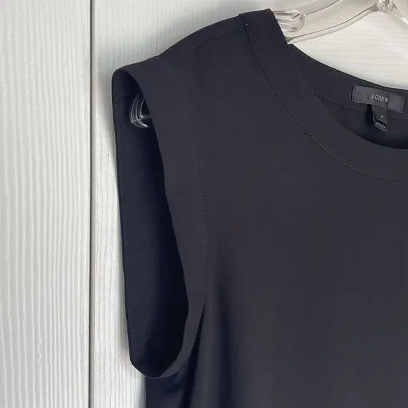 J. Crew Black Scoop Neck Sleeveless Top Women's Size 4 - Picture 4 of 16